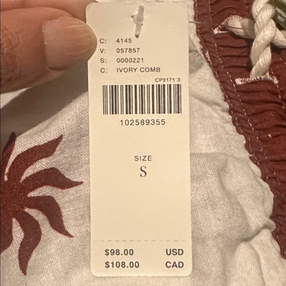 Anthropologie Celandine Linen Blend Wide-Leg Pants - Picture 4 of 5